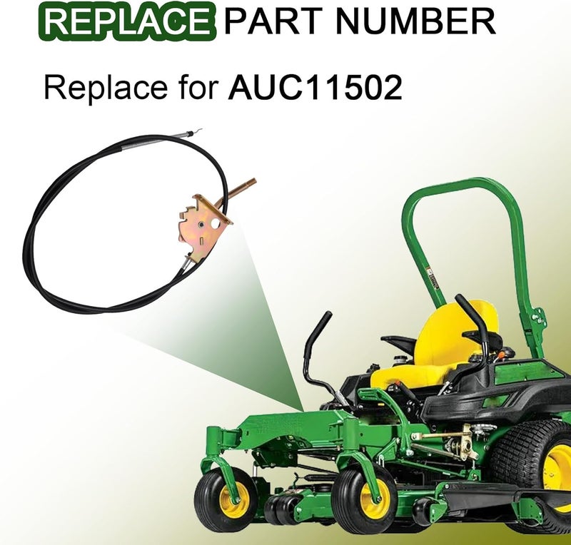 repustor Throttle Control Cable AUC11502 Compatible with John Deere Ztrak Z860A Z960M Z960R Z960A Z970A,AUC11502 Lawn Mowers Replacement Parts for John Deere - Image 4